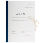 Папка архивная для переплета STAFF "Форма 21", с гребешками, 4 отверстия, с 2 завязками, 50 мм