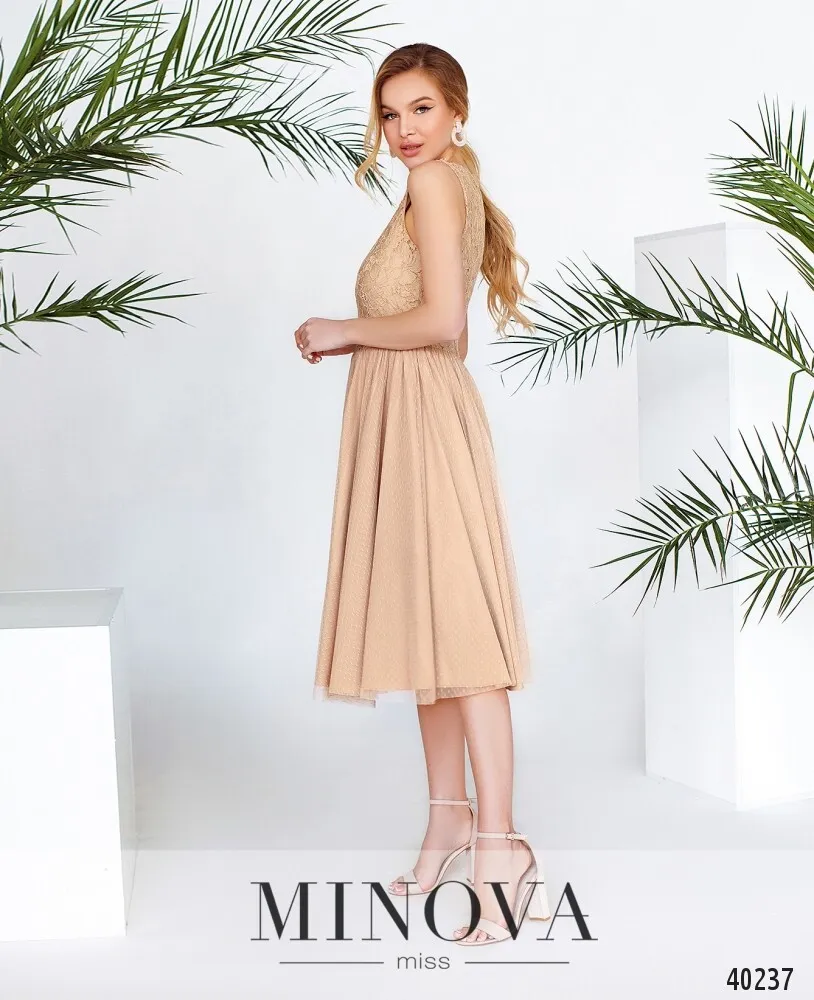 Платье 3143-бежевый Minova