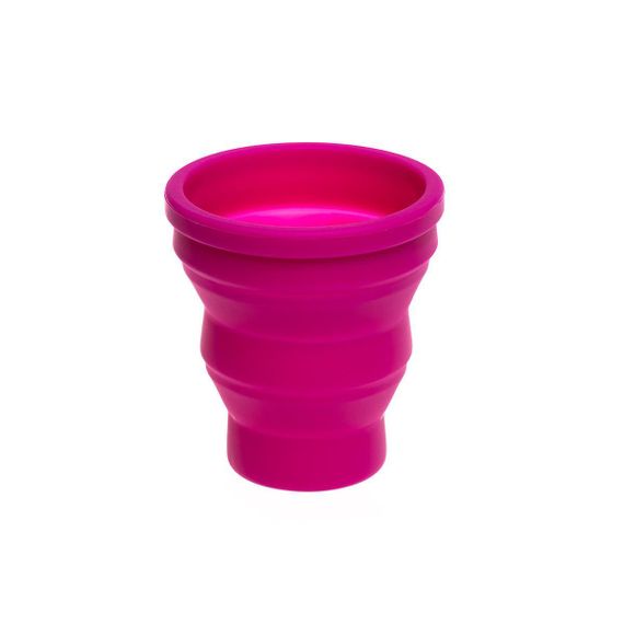 Стакан силиконовый PREMIER складной с крышкой (PR-FH039)