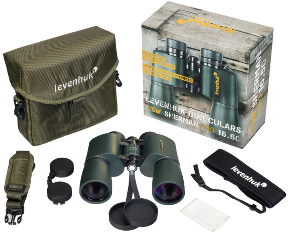 Бинокль Levenhuk New Sherman PRO 16x50