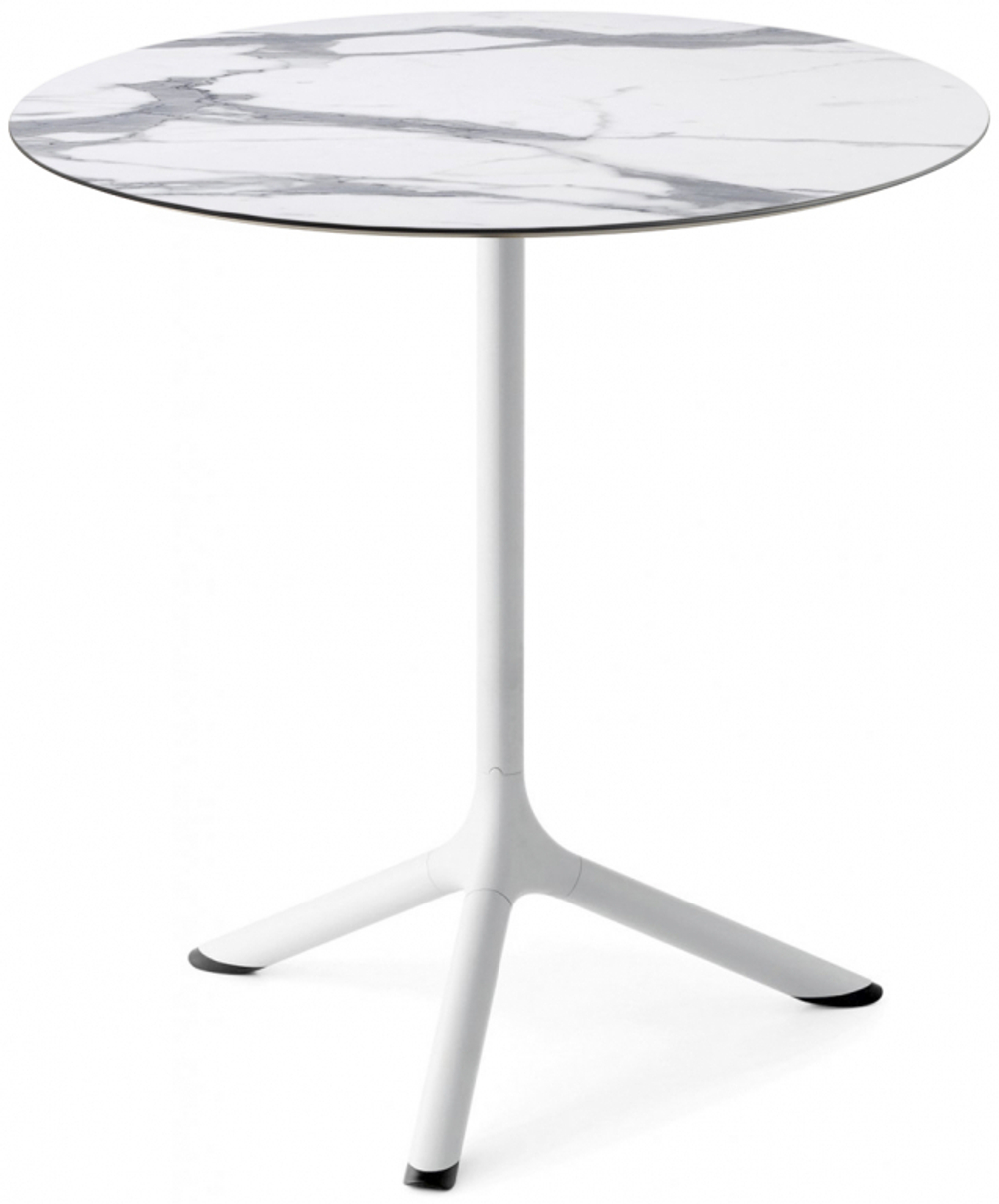 Стол ламинированный обеденный Scab Design Tripe, белый, белый мрамор Каррара