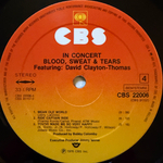 Blood, Sweat & Tears Featuring David Clayton-Thomas – In Concert 2LP (Голландия 1976г.) Т
