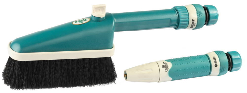 Набор RACO для мойки: щетка, распылитель и два соединителя, 1/2″