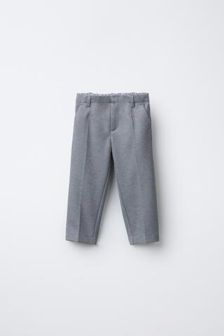 ZARA КОМФОРТНЫЕ КОСТЮМНЫЕ БРЮКИ, СЕРЫЙ