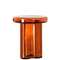 Журнальный столик Soda М, Ø38х47 см, янтарное стекло