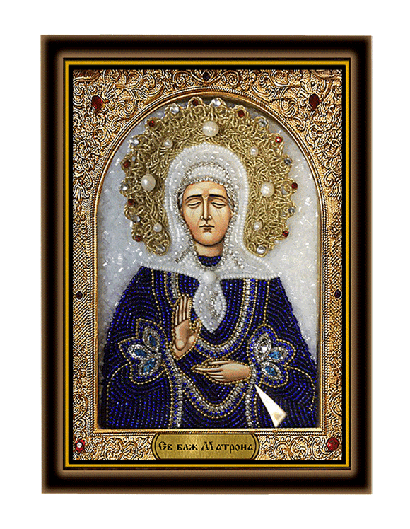 Святая блаженная Матрона в киоте