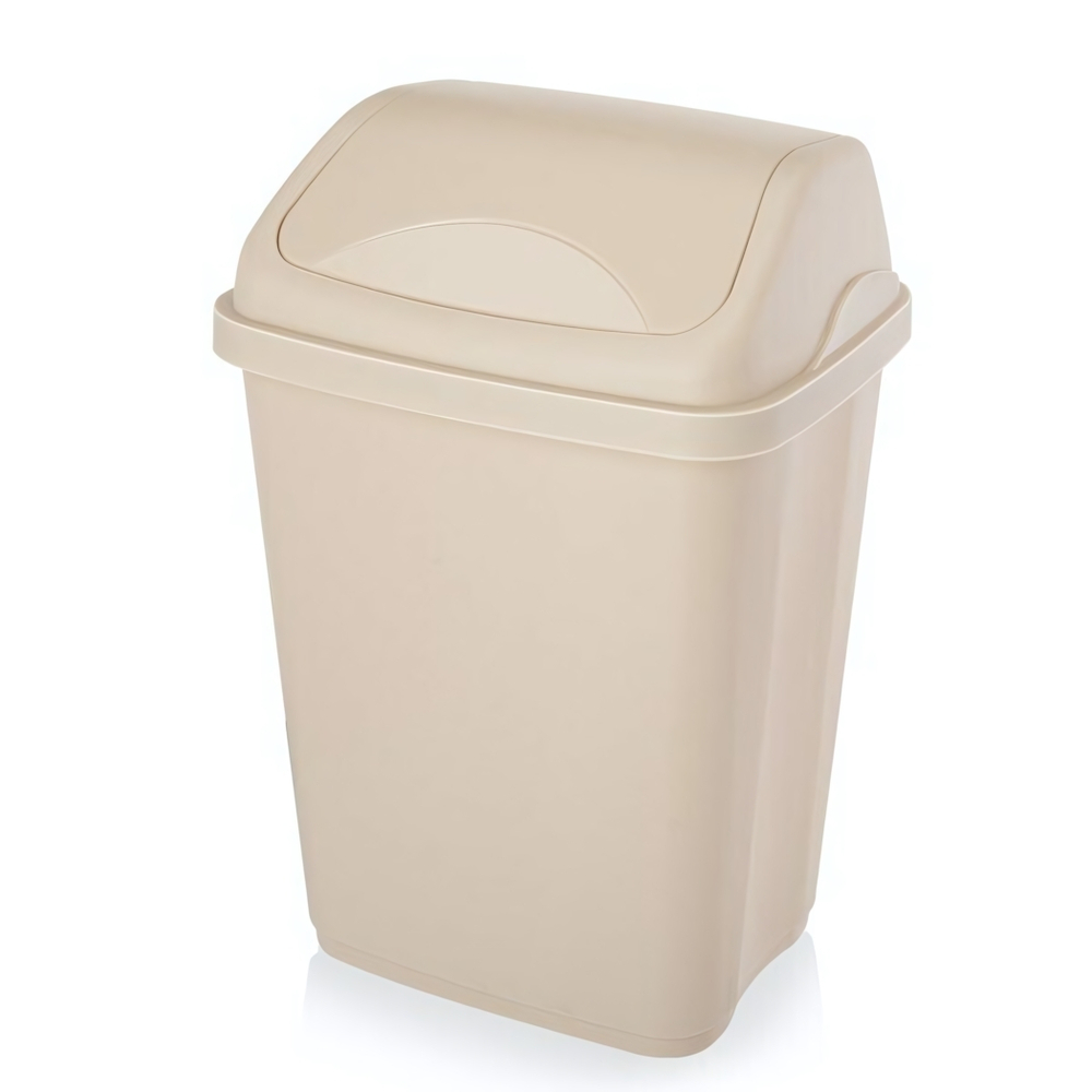 Контейнер для мусора "Ultra" 10 л с перекидным верхом цвет в ассортименте