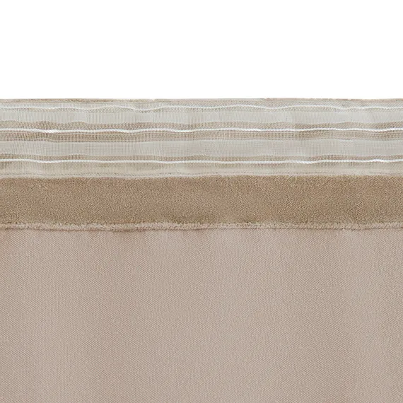 Штора из хлопкового бархата бежевого цвета из коллекции essential, 150х290 см