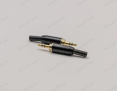 Mini Jack 3,5 mm с наружной резьбой (Черный)