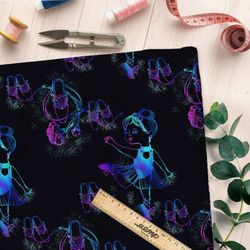 Ткань шифон неоновые балерины