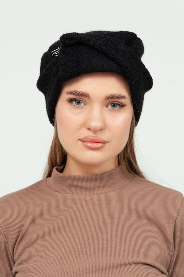 Комова №2330Б (Серый/черное серебро / 57-58 / 30х30х6 / б/р / Серый / Шерсть / 0.3)