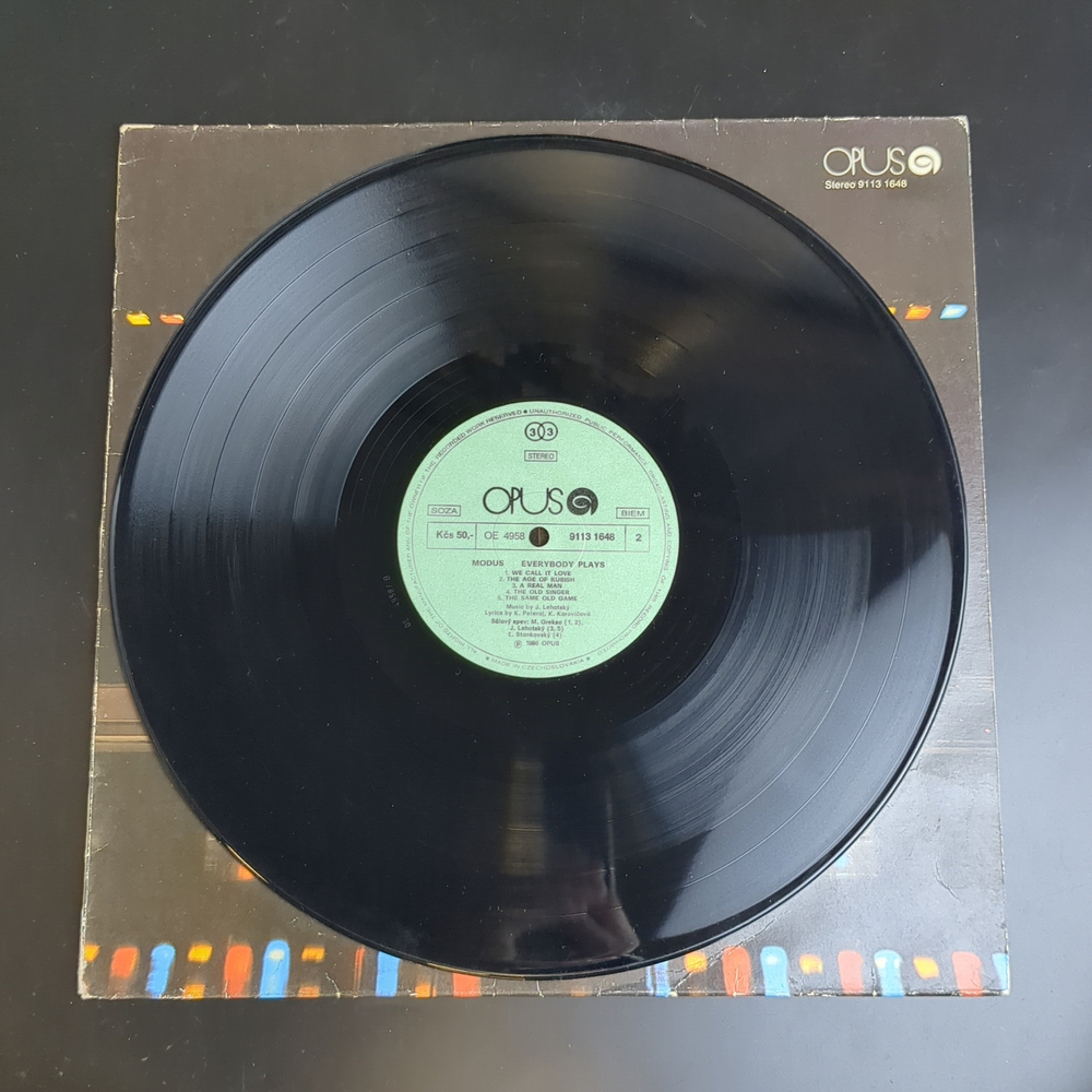 LP Modus - Everybody Plays. Виниловая пластинка 12 дюймов. Czechoslovakia 1986 год