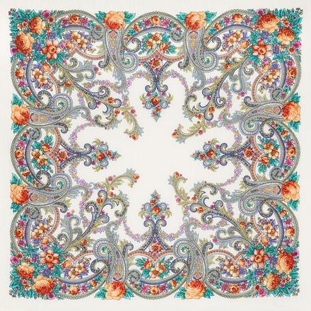 Павловопосадский платок Милый друг 1345-2