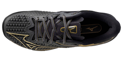 Мужские кроссовки теннисные Mizuno Wave Exceed Tour 6 CC 10TH - black/iron gate gold