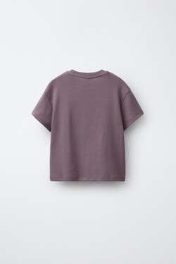 ZARA ФУТБОЛКА ДЛЯ ВЕРХОВОЙ ЕЗДЫ С РЕЛЬЕФНЫМ ТЕКСТОМ, РОЗОВАТЫЙ