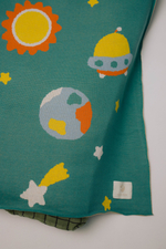 8060-192 Плед вязаный (космос)