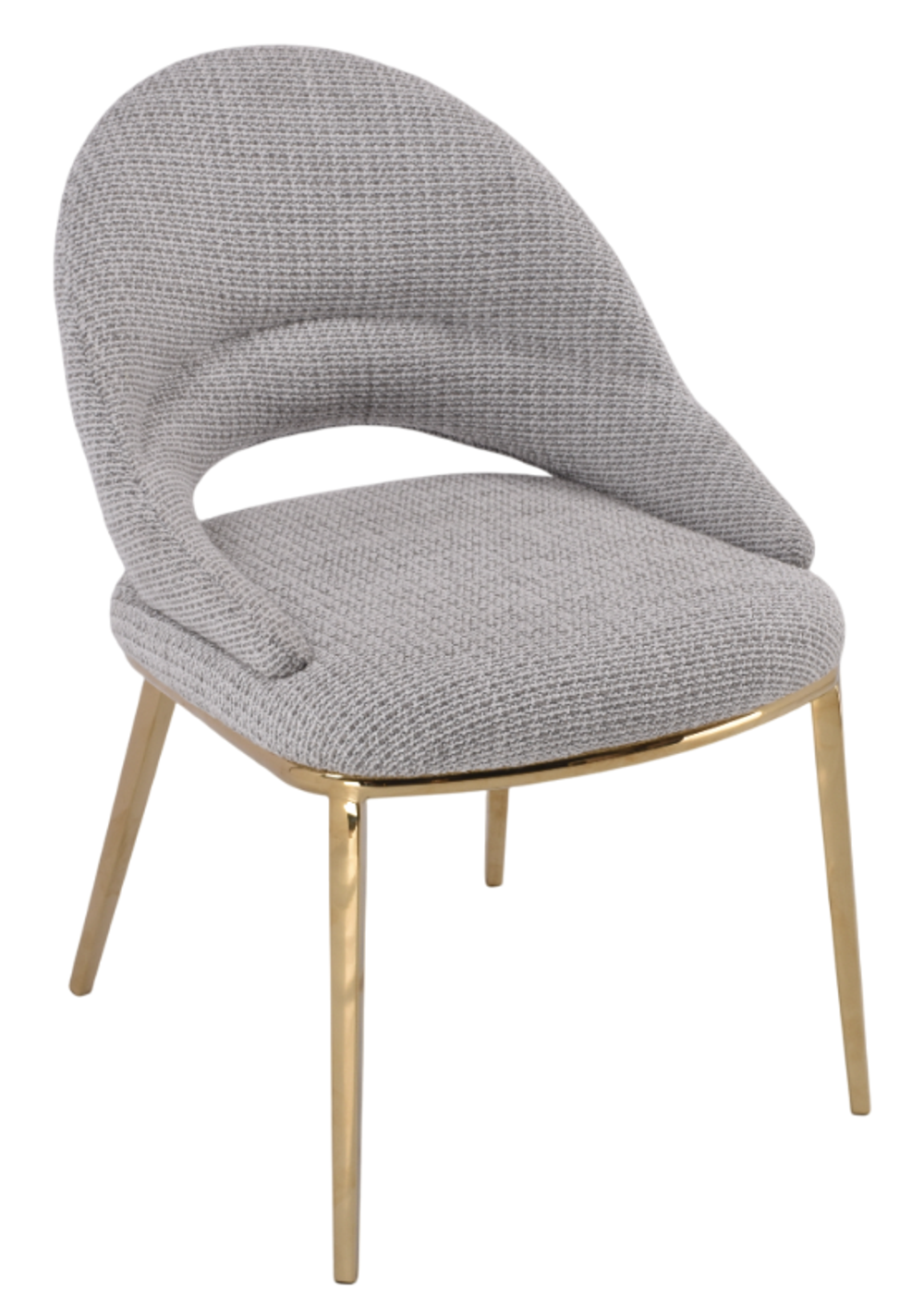 Стул обеденный Ist Casa Capella, бежевый, глянцевое золото