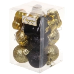 Набор украшений «Волшебное сияние» 4 см (13 предметов),золото/черный