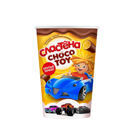 Кукурузные палочки Сластена в молочном шоколаде для мальчиков 100 гр