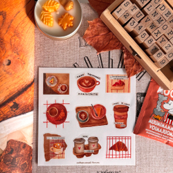 стикерпак «кофейные коллажи»