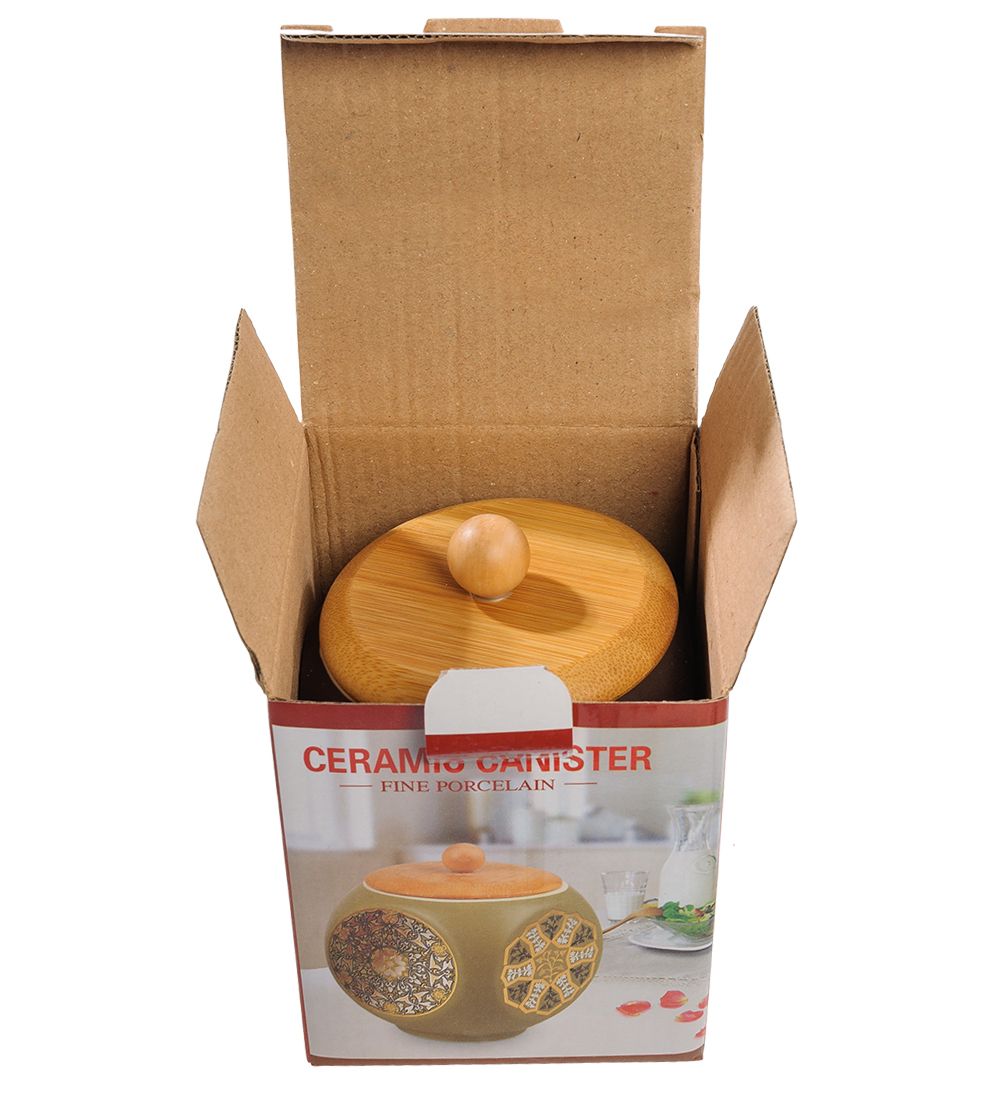 TJ-10/1 Керамическая банка бол. с крышкой