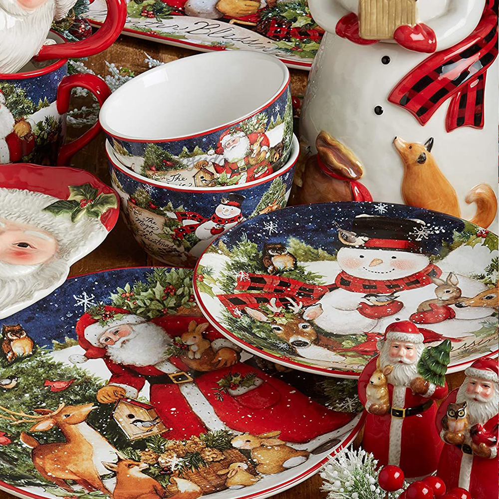 Набор для соли и перца 3D 10см Certified Int. Магия Рождества Санта