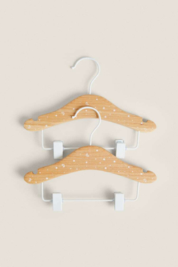 ZARA HOME ДЕТСКАЯ ВЕШАЛКА «ЗВЕЗДА» (НАБОР ИЗ 2 ШТ.), СВЕТЛО-БЕЖЕВЫЙ