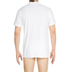 Мужская футболка белая HOM HARRO NEW Tee-Shirt Crew Neck 405508_40M015