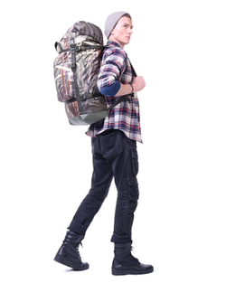 Рюкзак туристический Prival Михалыч 70л, камуфляж Камыш