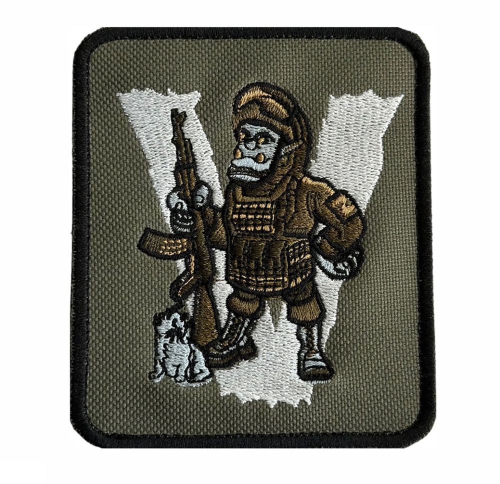 Шеврон "V-Орк" - на липучке, 8x10 см, ВоенПро