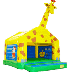 Коммерческий надувной батут "Жираф" с крышей