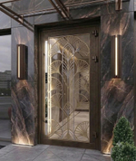 Арт. 40x20 INOX PREMIUM DIRCODE BIO 2.0 — система доступа для алюминиевых дверей под ключ