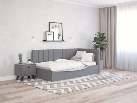 Кровать Смарти 900*2000 ППМ, 500H, (Микровелюр бежевый), Мелодия сна