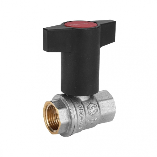 Шаровый кран с ПЛАСТИКОВОЙ ручкой  1/2  Г.х Г.  (БАБ.)  ViEiR  (120/12шт)