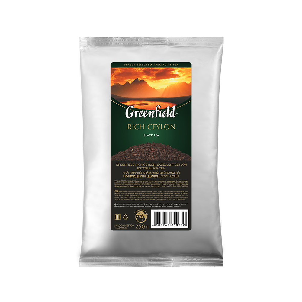 купить Чай черный листовой Greenfield Rich Ceylon, 250 г (Гринфилд)
