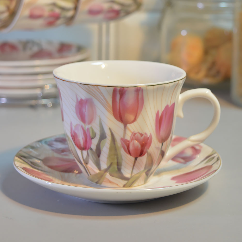 Чайный набор 12 предметов 220мл на подставке (00111858)