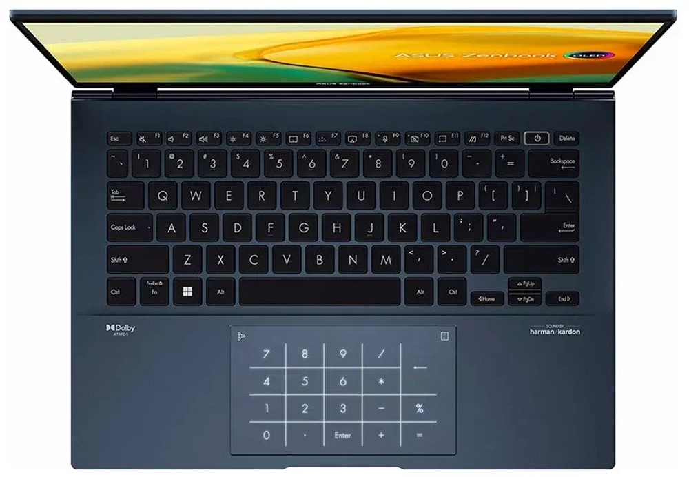 Ноутбук Asus Zenbook 14 OLED UX3402ZA-KM023W Ponder Blue Core i7-1260P/16G/512G SSD/14" 2.8K (2880x1800) OLED/WiFi/BT/Win11