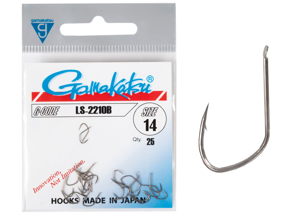 Крючки Gamakatsu LS-2210B HOOKS BRONZE разм. 14 25шт.