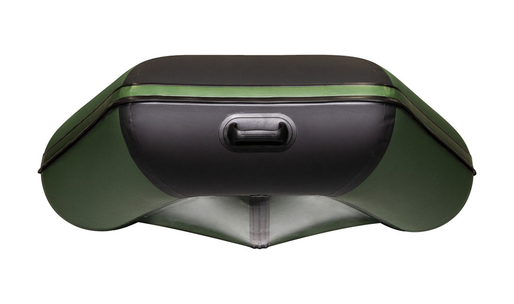 Аква-3200 СКК зеленый-черный, слань-книжка киль (лодка ПВХ под мотор)