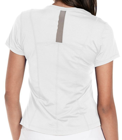 Женская теннисная футболка Lucky in Love Core Center Court Short Sleeve - white