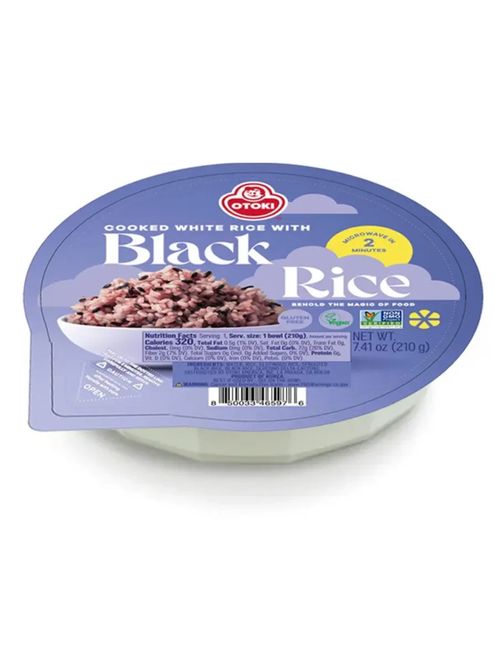 Рис корейский готовый Оттоги с чёрным рисом 210 г