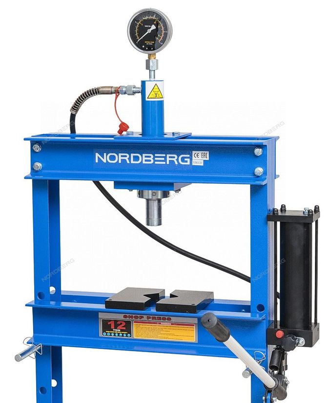 NORDBERG (N3612F) Гидравлический пресс, 12 т, ножной привод