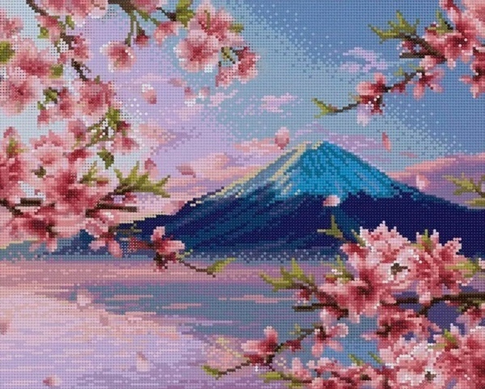 Алмазная мозаика 40*50см KiKi «Фудзи» полная выкладка ALM002