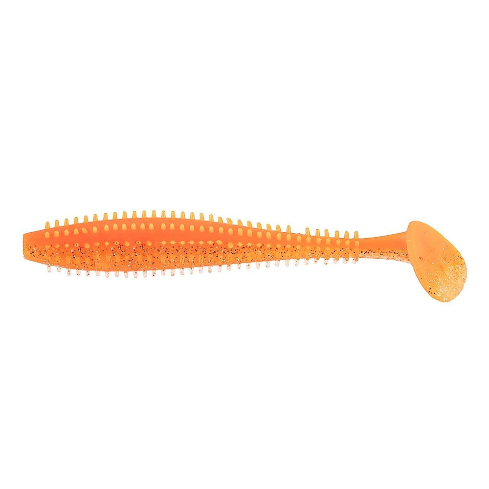 Виброхвост Shaggy 3,35"/8,5 см Orange & Sparkles 5шт. (HS-16-022) Helios