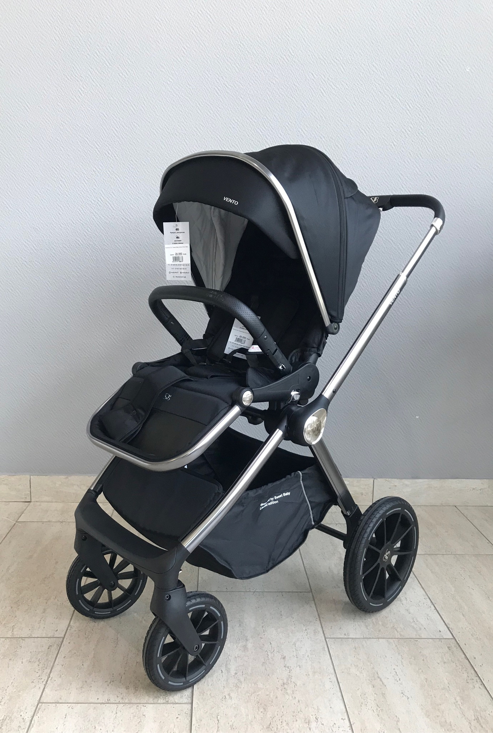Коляска 2в1 Sweet Baby Vento Silver Black