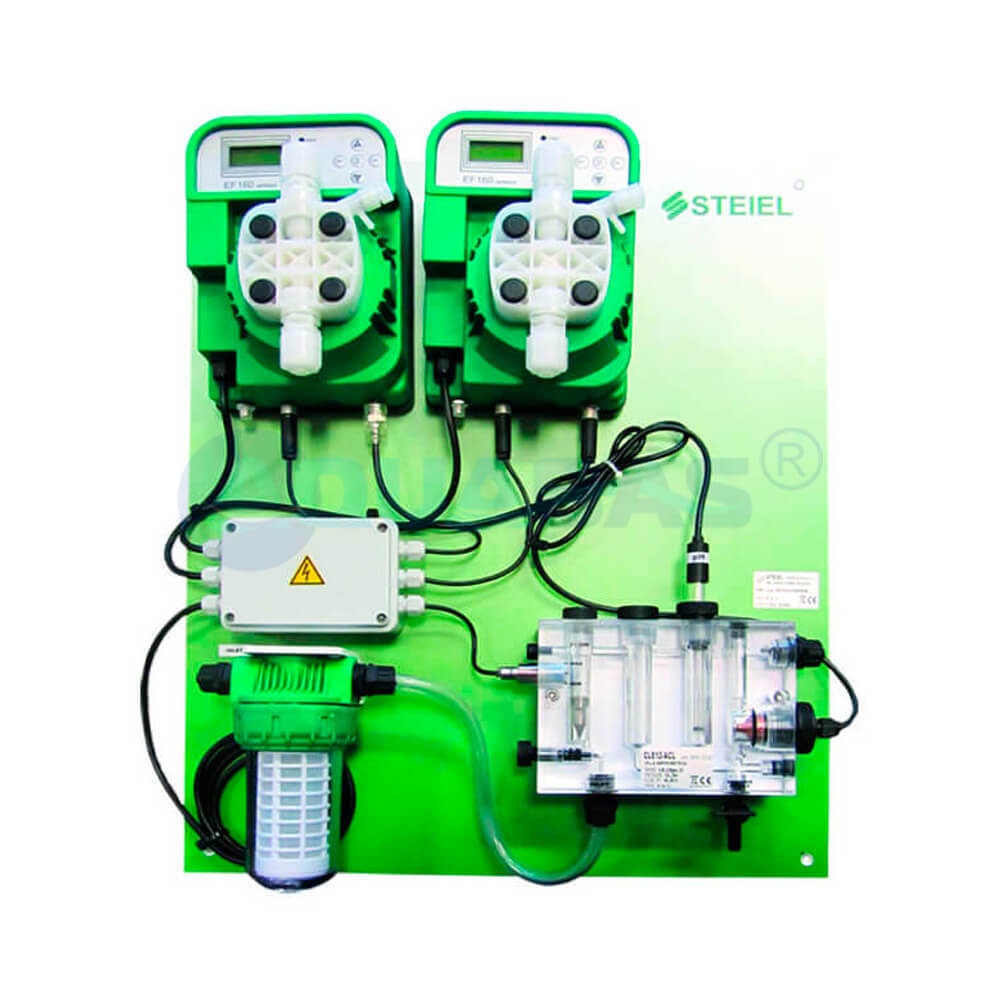 Контроллер Steiel PNL NOVA POOL EF162pH+EF163Cl pH/св. хл.+2э/м нас. 10л/ч 800м3 (9N0SC01C100C10010)