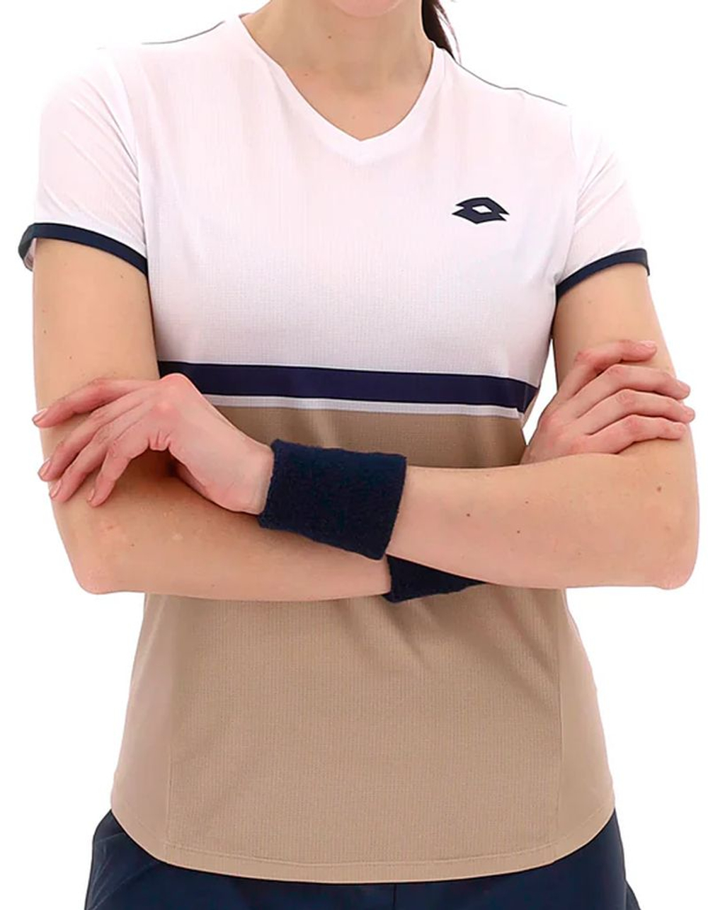 Женская теннисная футболка Lotto Tech - irish beige