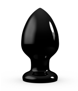 Черная анальная пробка MAGNUM 7 - 10 см.