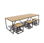 Стол «Трапеза», тик