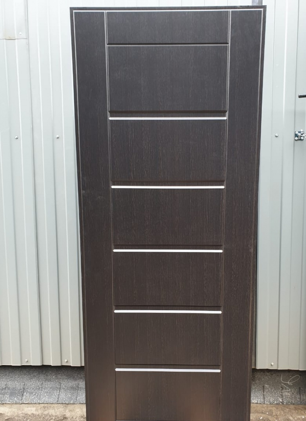 Входная металлическая дверь RеX (РЕКС) 290 Темный бетон / Сити Венге 16 мм